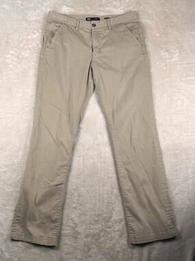 BKE Tyler Slim Straight Pants Mens 36x34 Khaki Tan Brown Denim Pants Tough Wear